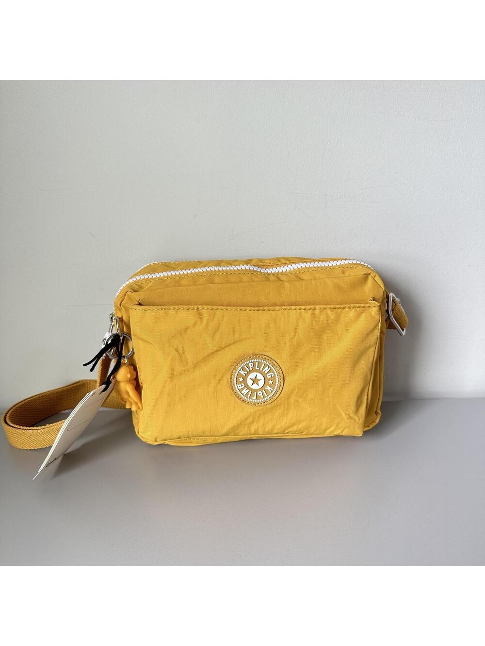 Kipling Abanu Medium Crossbody Bag Yellow NWT